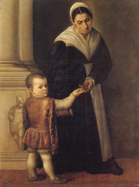 Marescalca, Pietro Child with Nurse Norge oil painting art